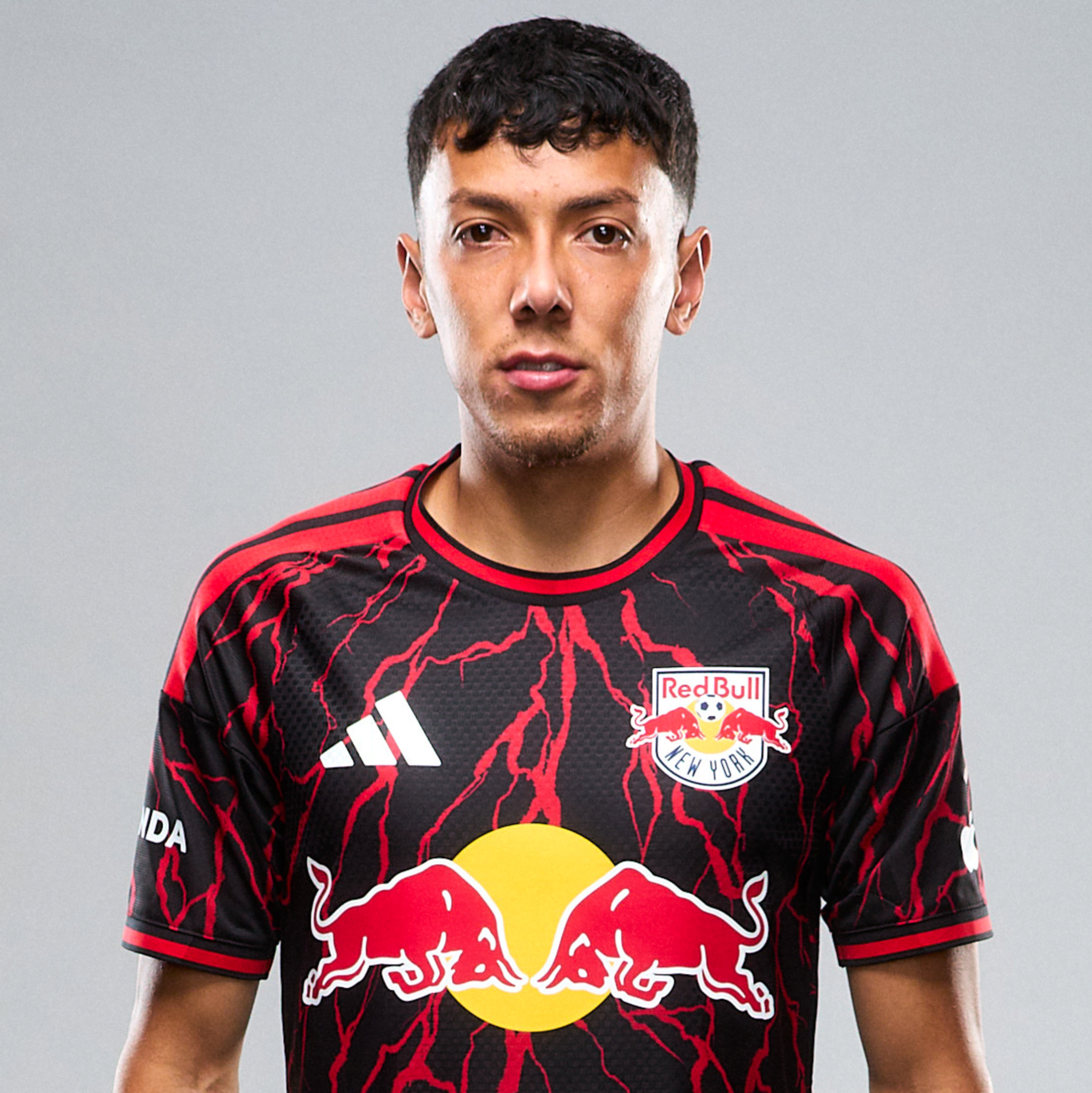 Red Bull New York forward Jorge Ruvalcaba poses for a portrait.