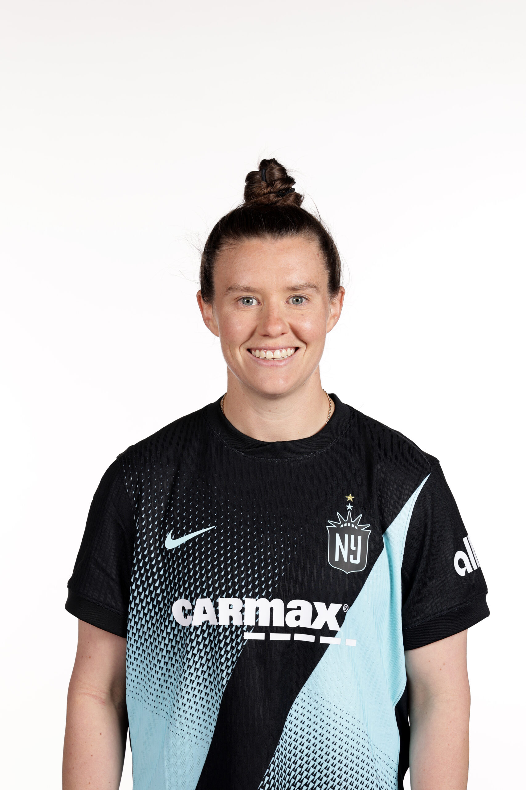 Savannah McCaskill poses for a portrait during Gotham FC Media Day.