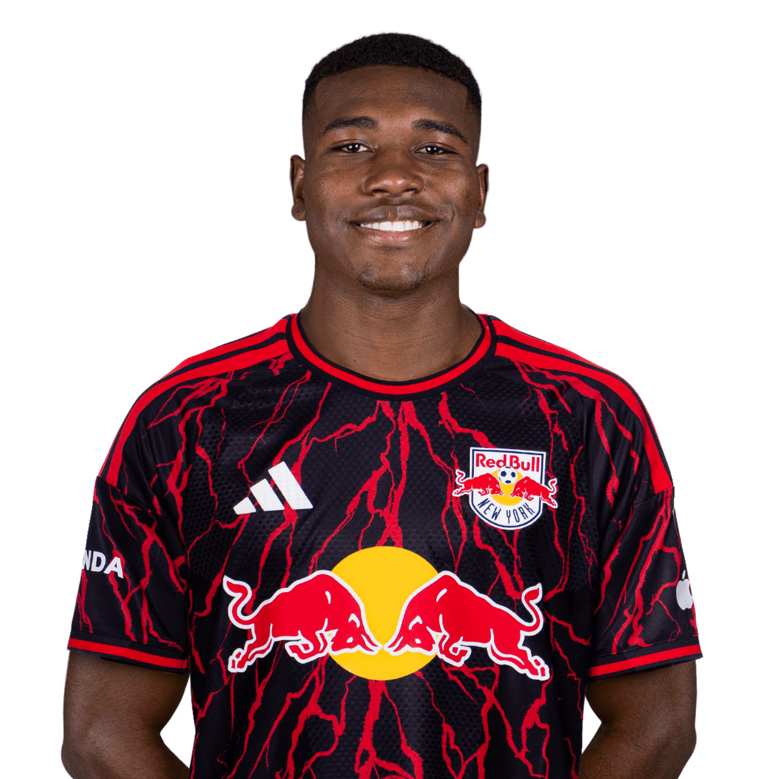 Red Bull New York defender Julián Bazán poses for a portrait.