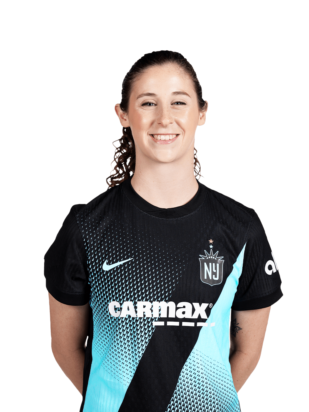 Talia Sommer poses for a portrait during Gotham FC Media Day.