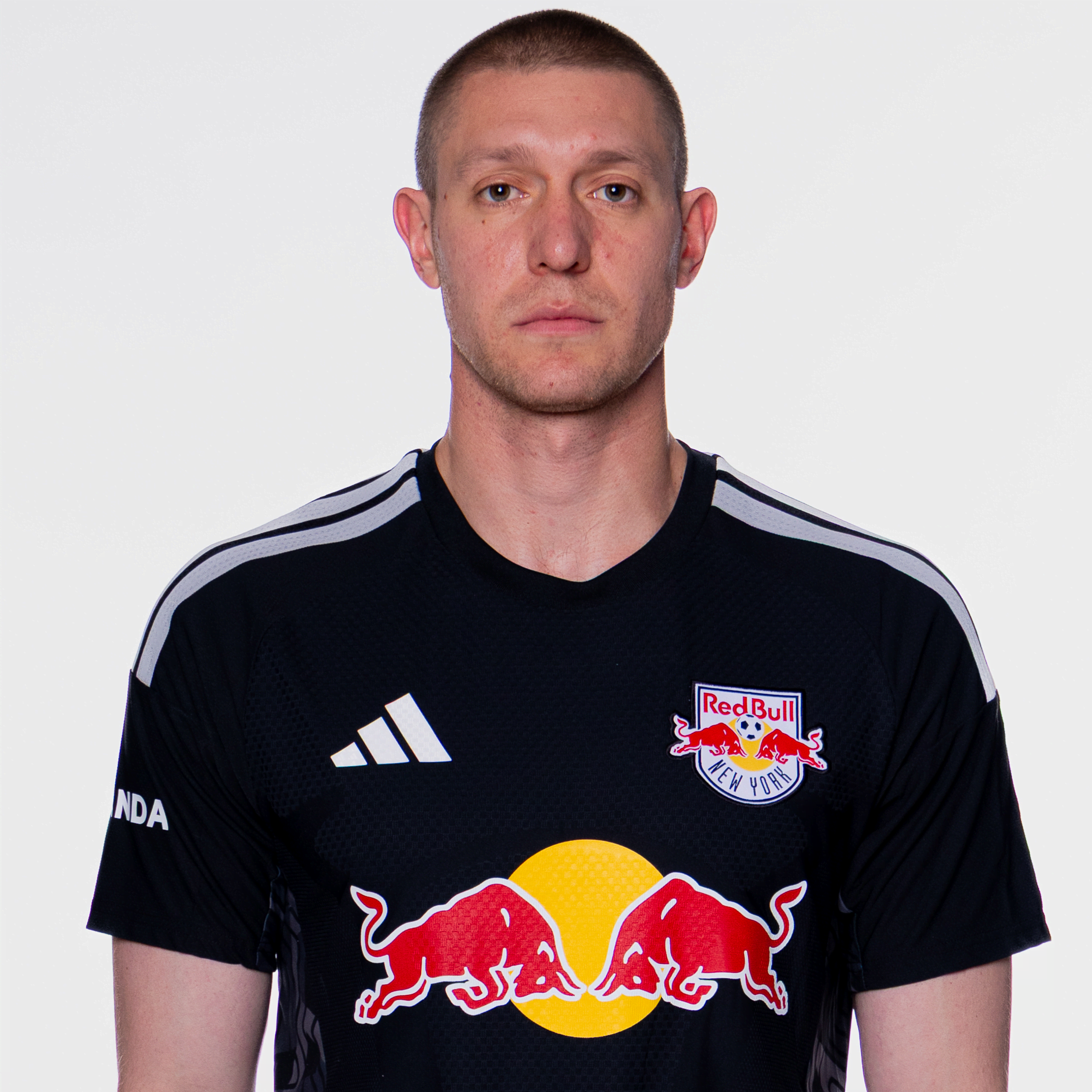 Red Bull New York goalkeeper Ethan Horvath poses for a portrait.