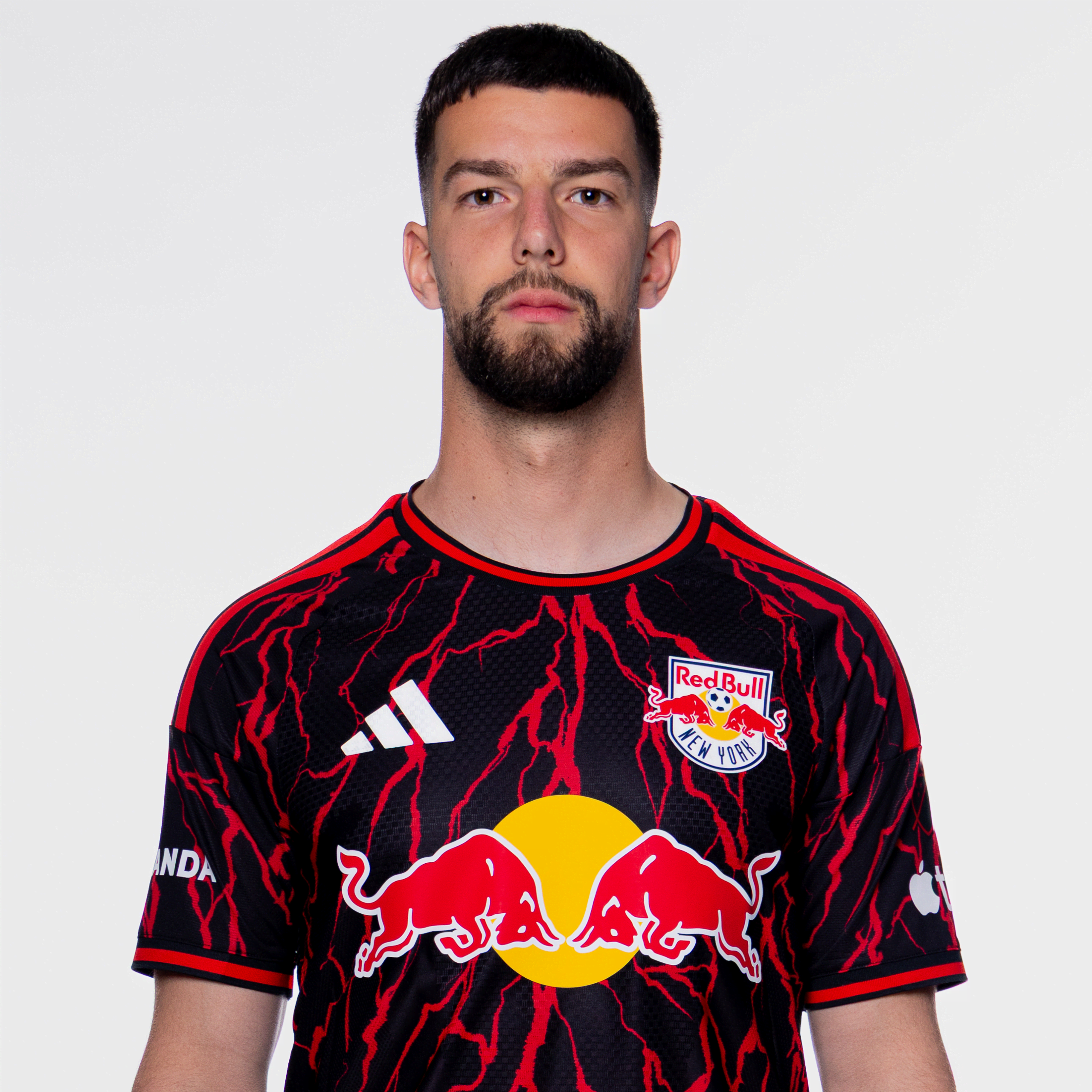 Red Bull New York defender Robert Voloder poses for a portrait.