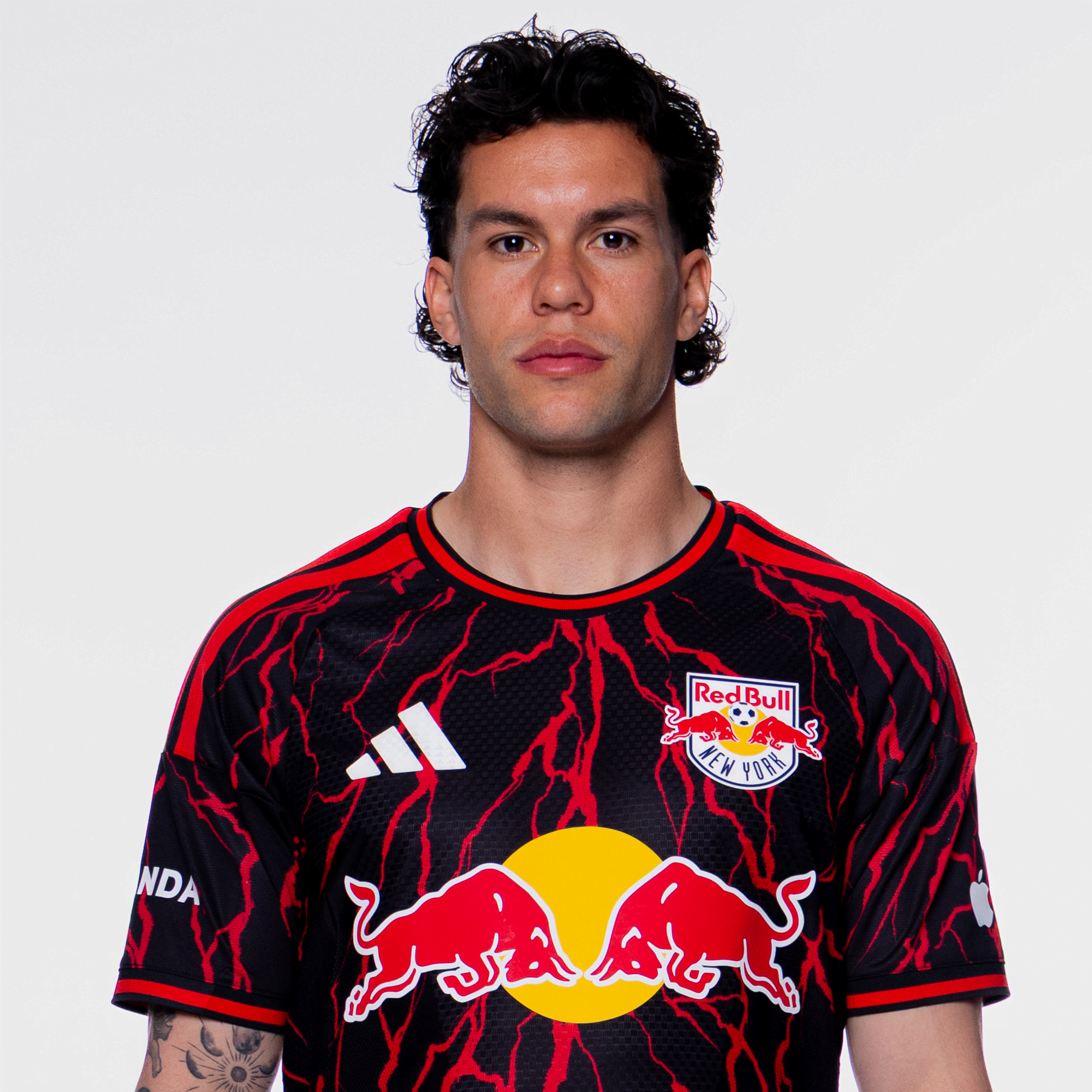 Red Bull New York forward Cade Cowell poses for a portrait.