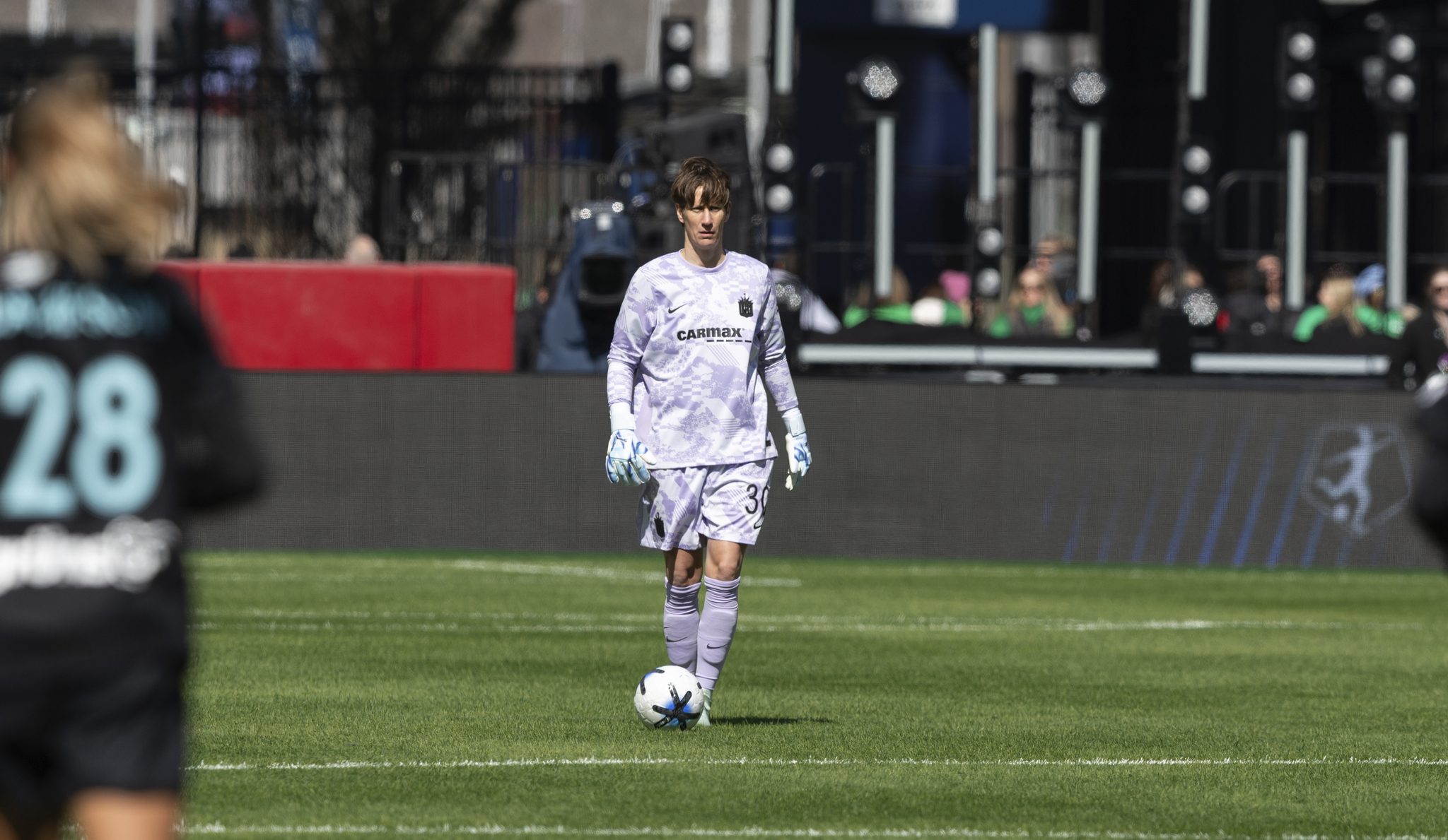 Gotham FC goalkeeper Ann-Katrin Berger in action.