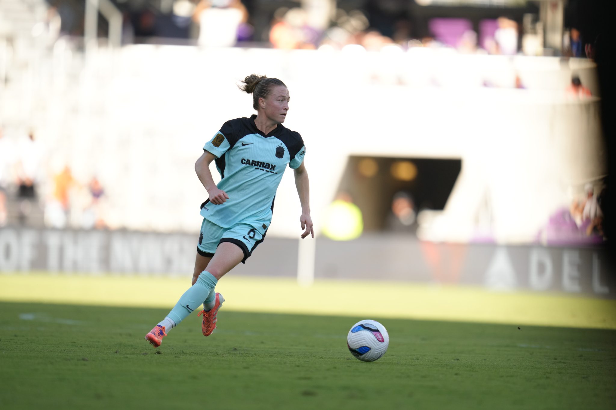 Emily Sonnett in action for Gotham FC.