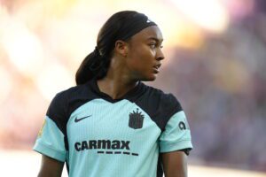 Jaedyn Shaw during a Gotham FC match.