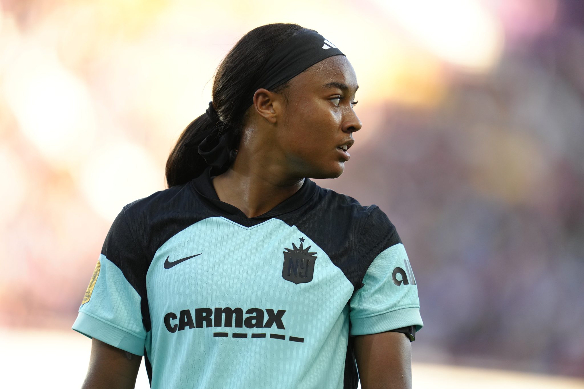 Jaedyn Shaw during a Gotham FC match.