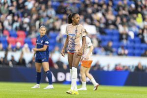 Jordynn Dudley in action for Gotham FC.