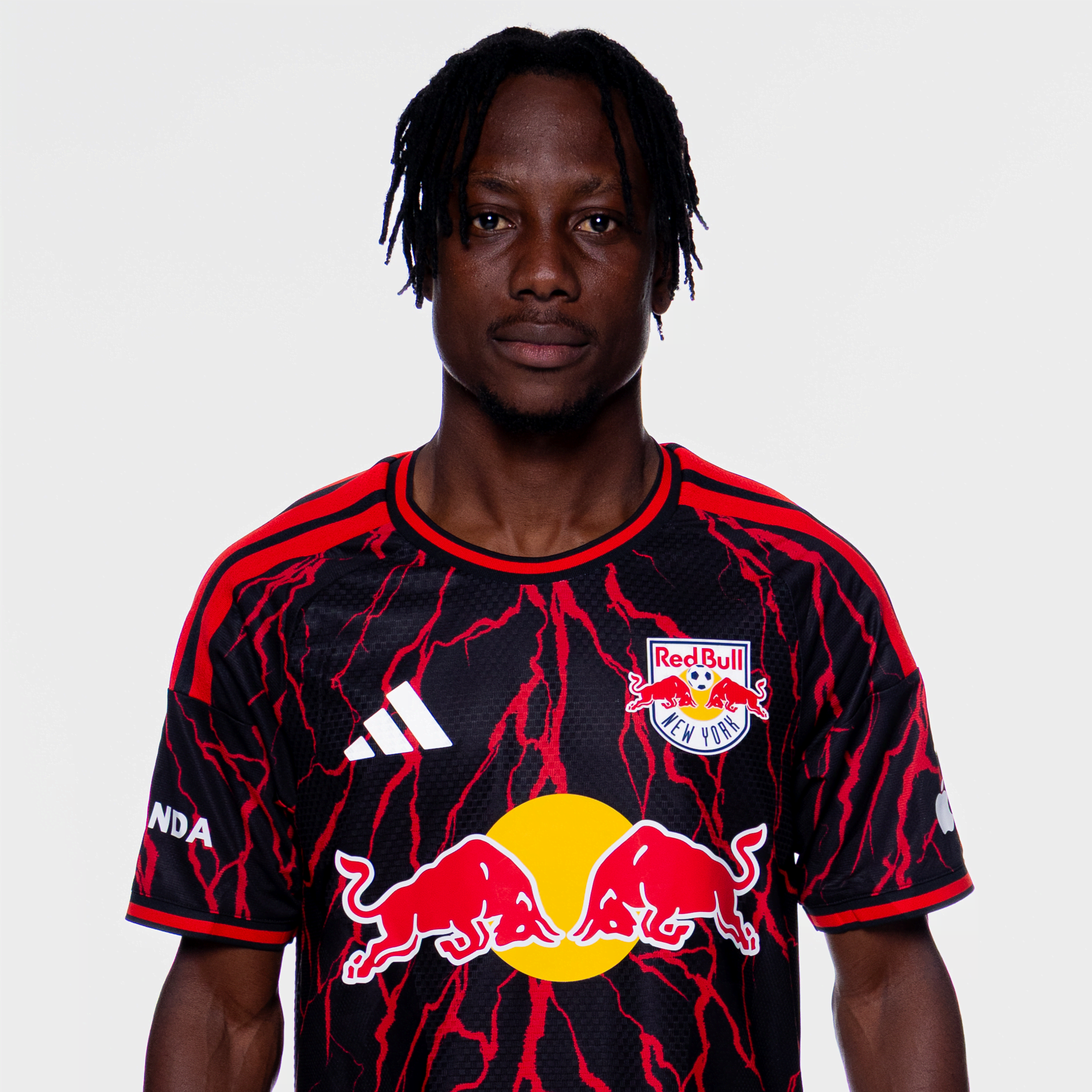Red Bull New York midfielder Ronald Donkor poses for a portrait.