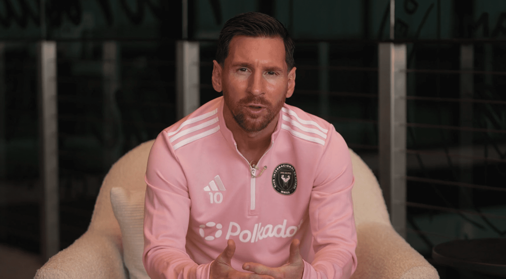 Lionel Messi discusses winning the Landon Donovan MLS MVP.