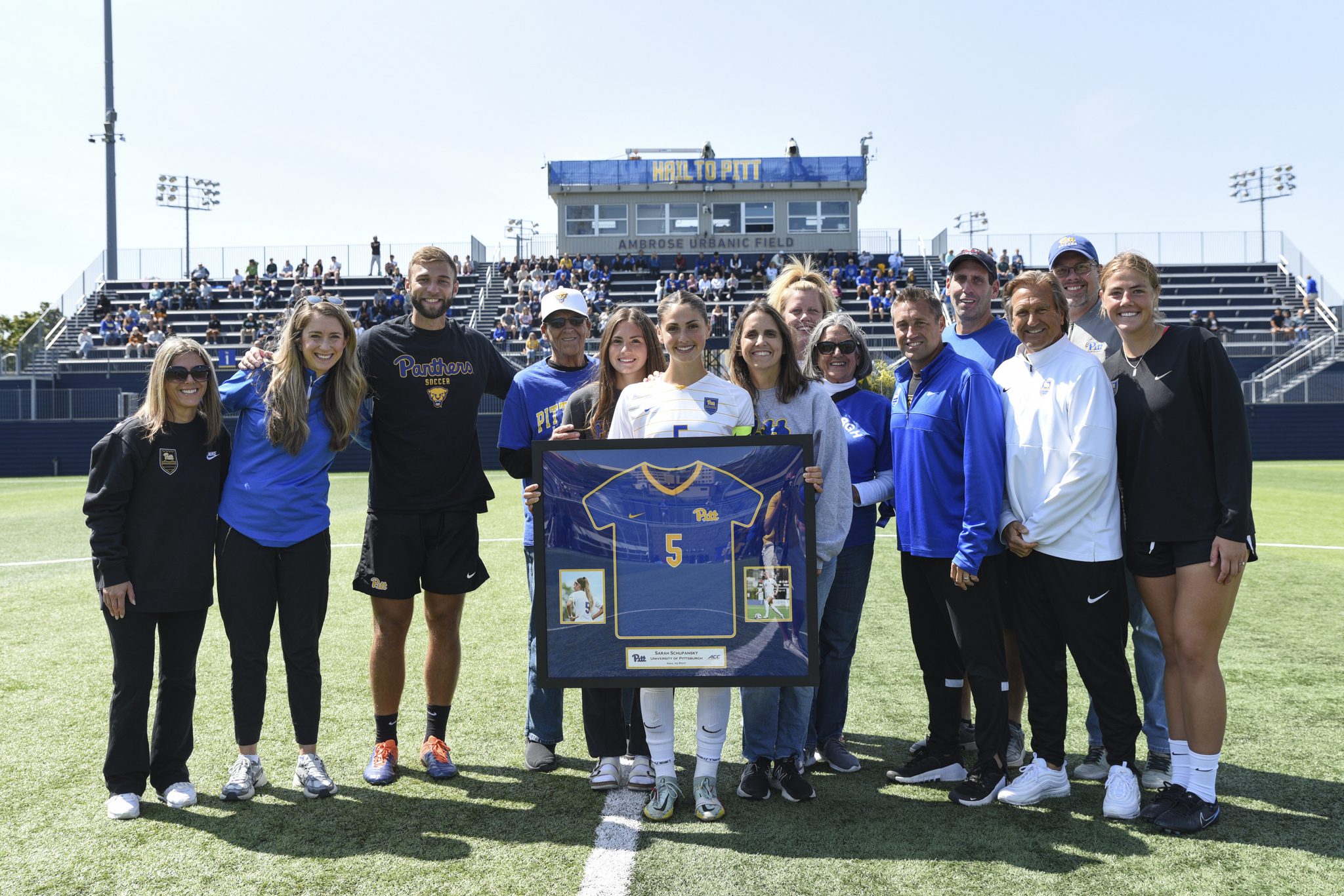 Sarah Schupansky is honored at the University of Pittsburgh.
