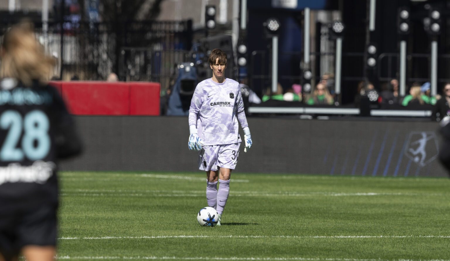 Gotham FC goalkeeper Ann-Katrin Berger in action.