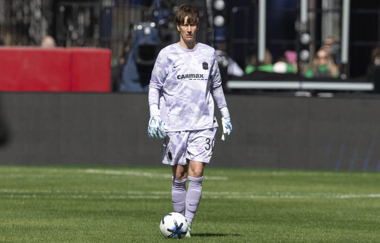 Gotham FC goalkeeper Ann-Katrin Berger in action.