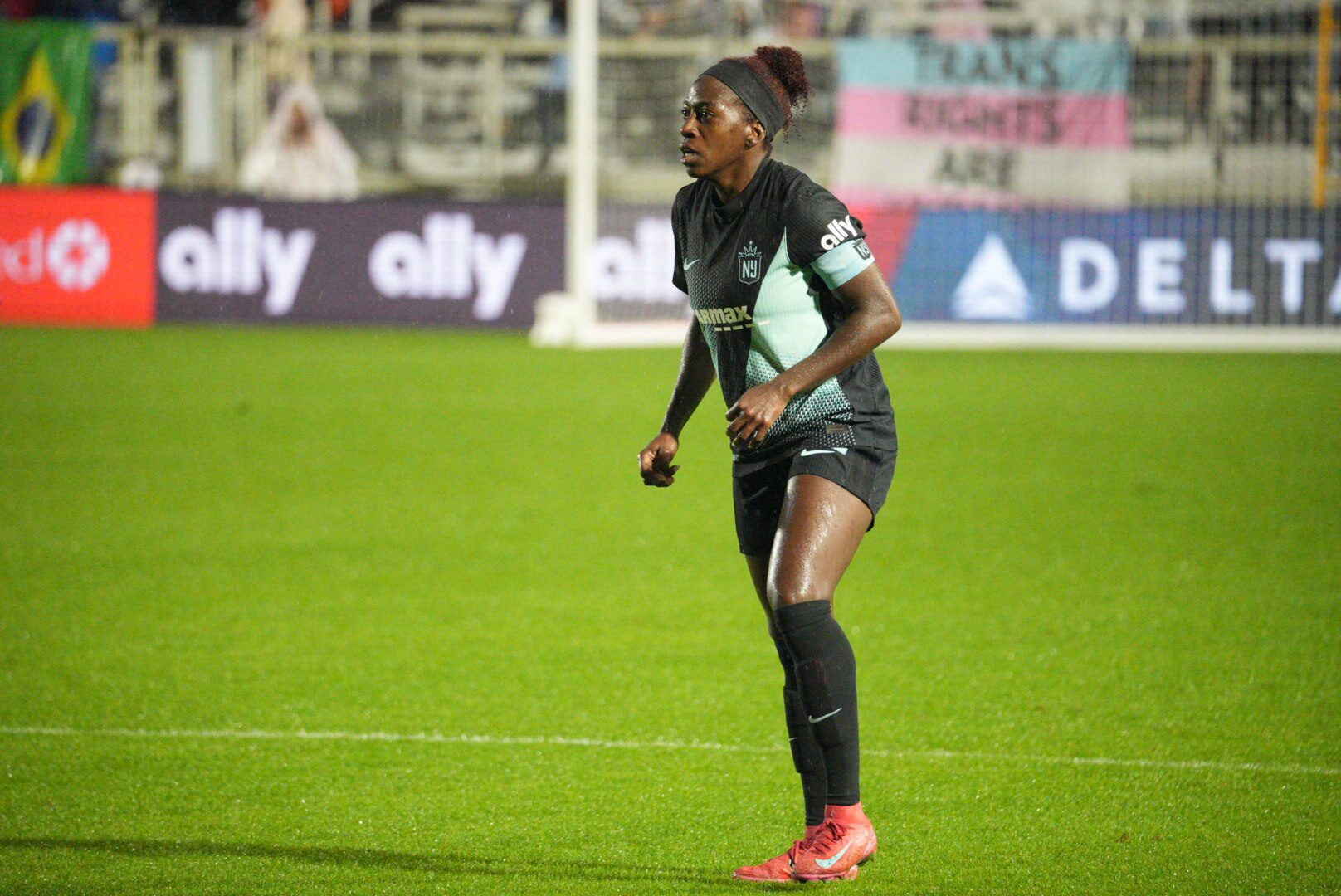 Defender Mandy Freeman in action for Gotham FC.