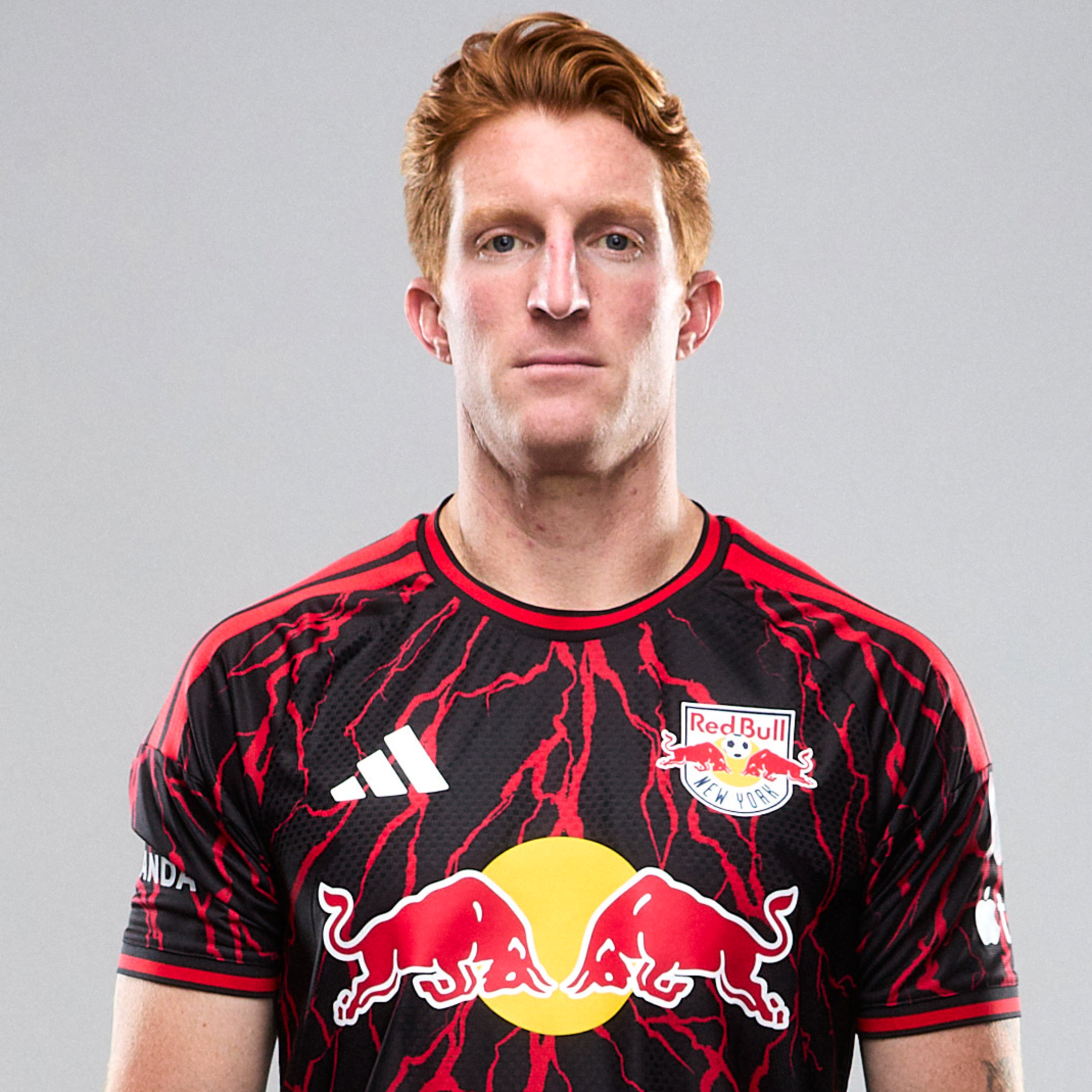 Red Bull New York defender Tim Parker poses for a portrait.