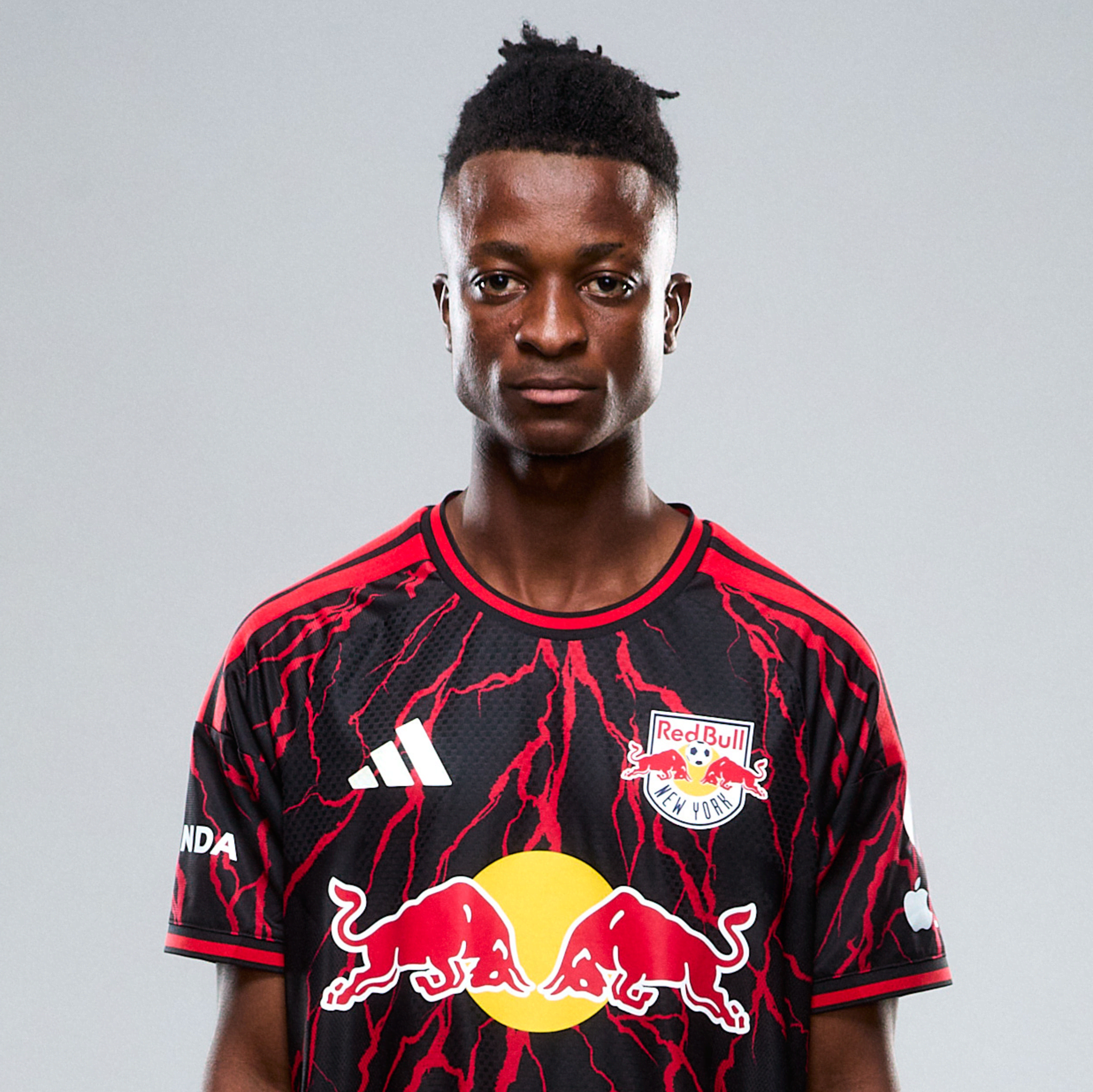 Red Bull New York midfielder Mohammed Sofo poses for a portrait.