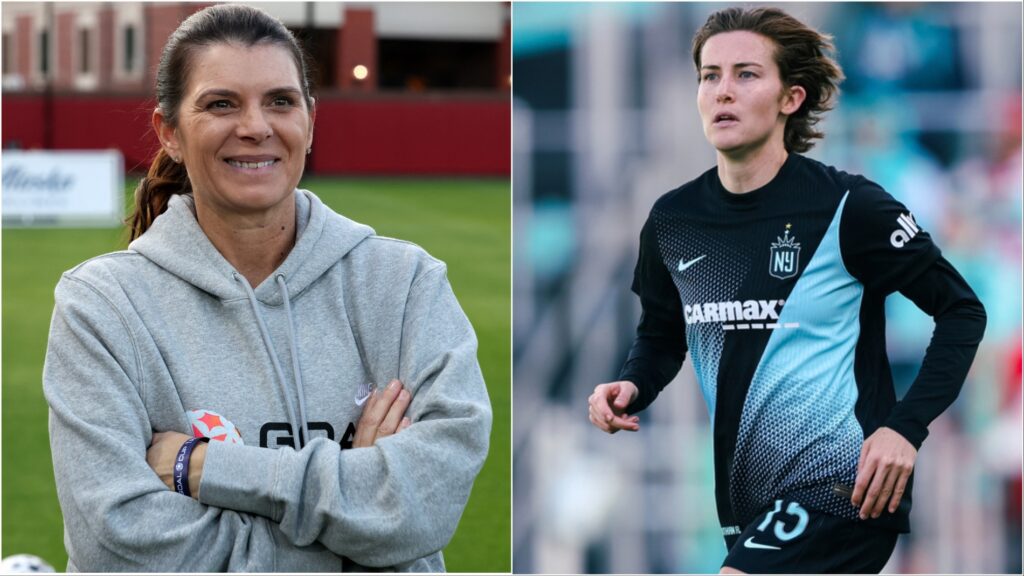 United States women's national team legend Mia Hamm and Gotham FC captain Tierna Davidson