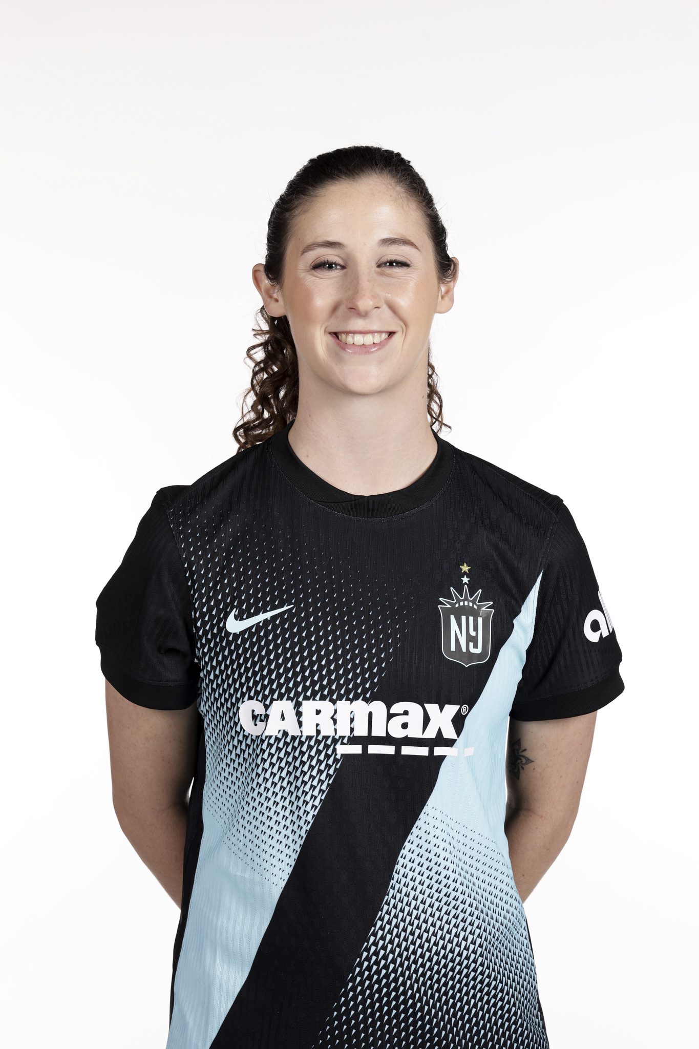 Talia Sommer poses for a portrait during Gotham FC Media Day.