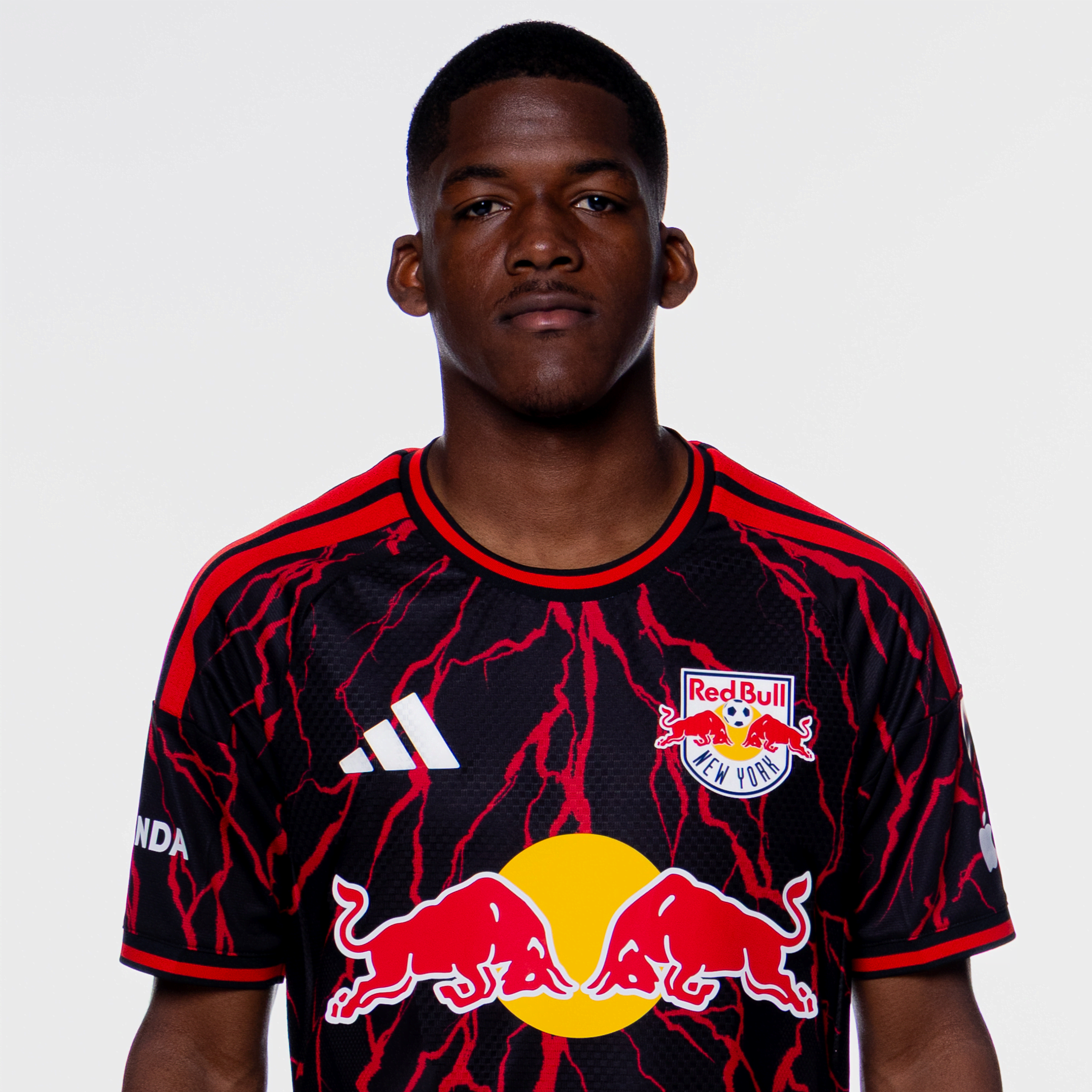 Red Bull New York forward Rafael Mosquera poses for a portrait.