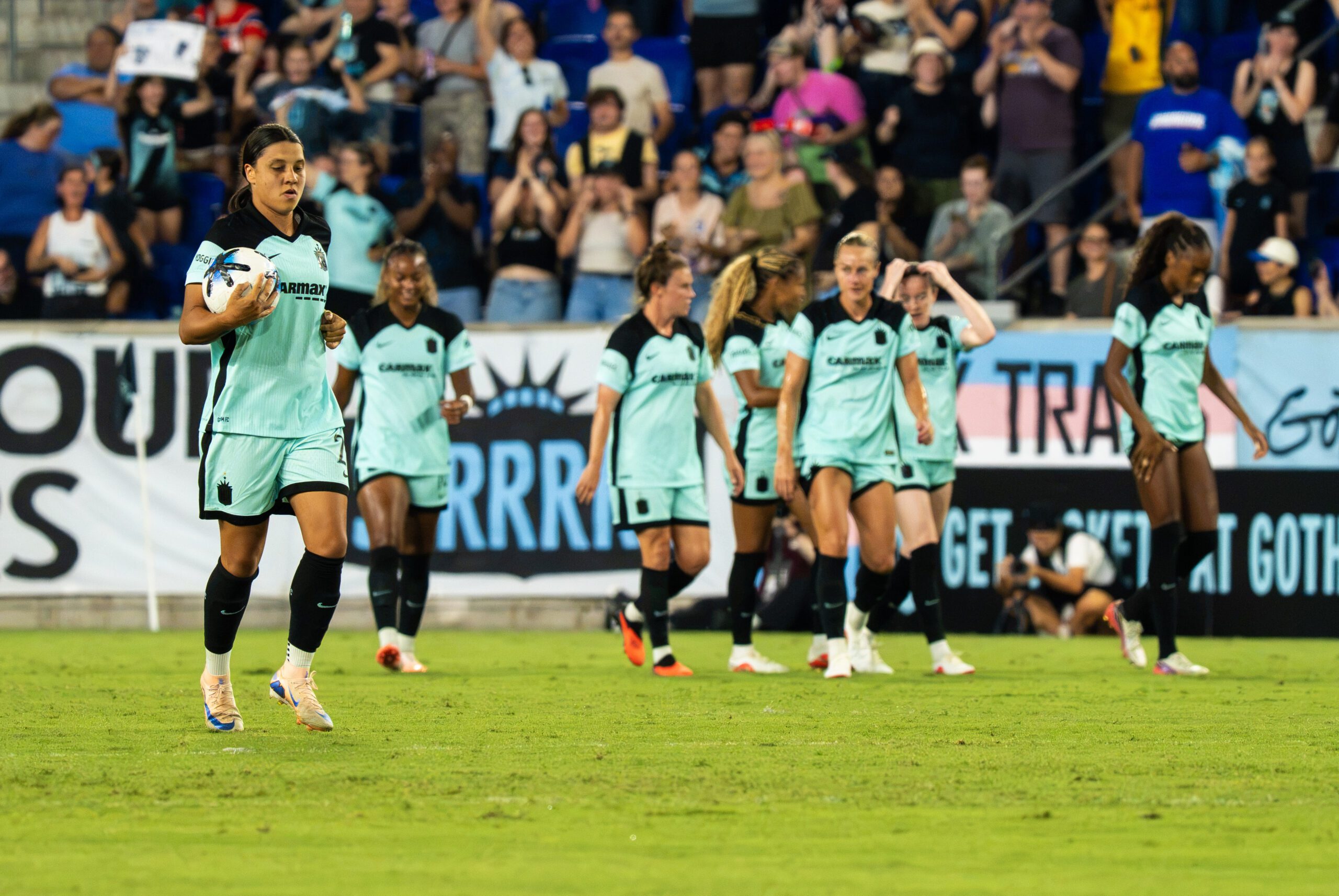 Gotham FC compete in NWSL action.